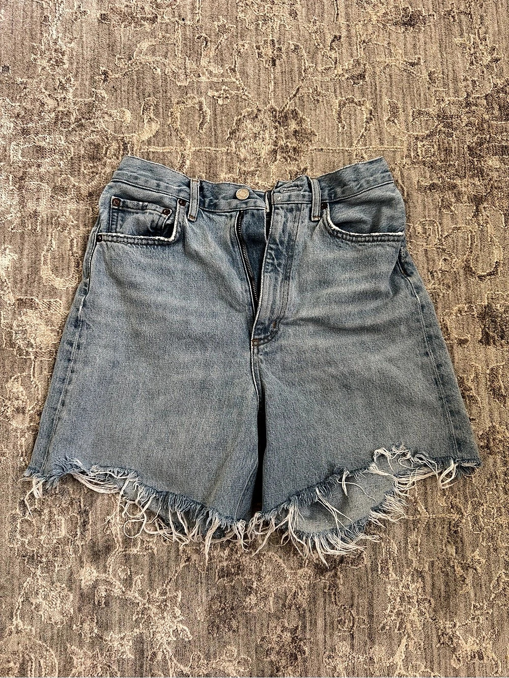 Agolde Stella Baggy High Rise Shorts